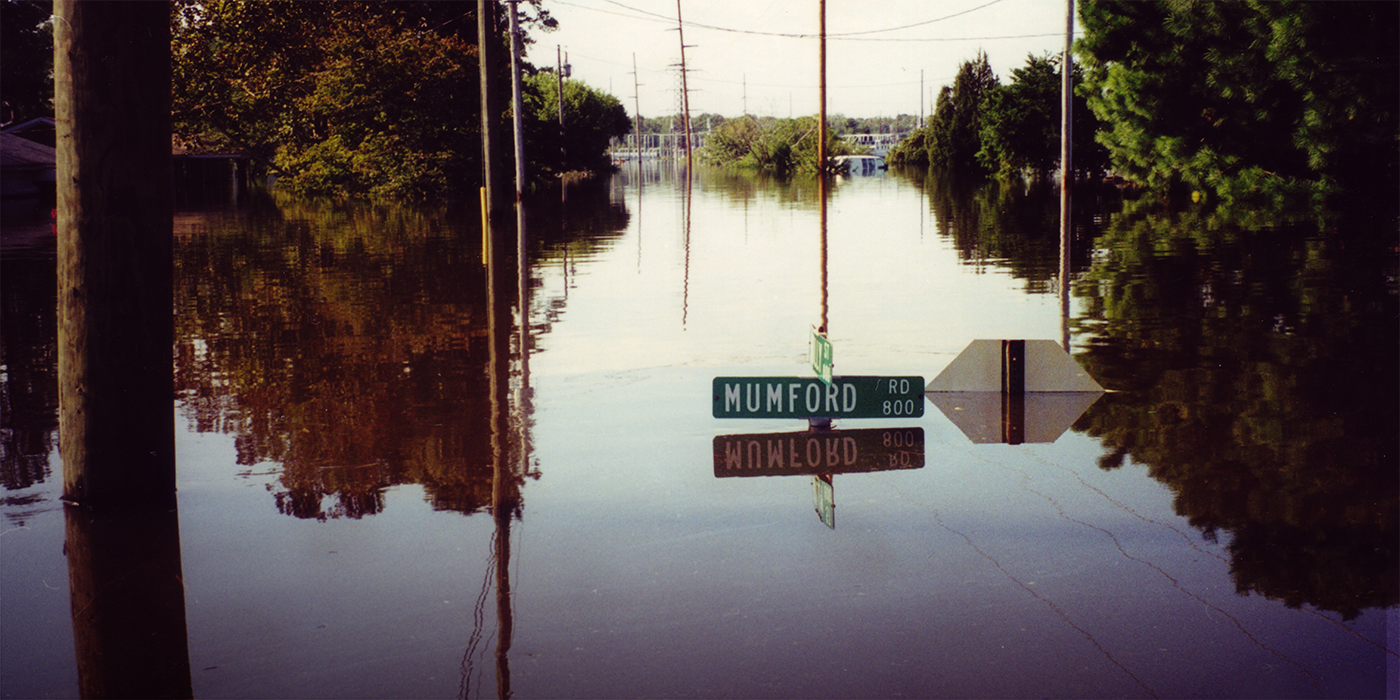 Mumford street flooded (Greenville).