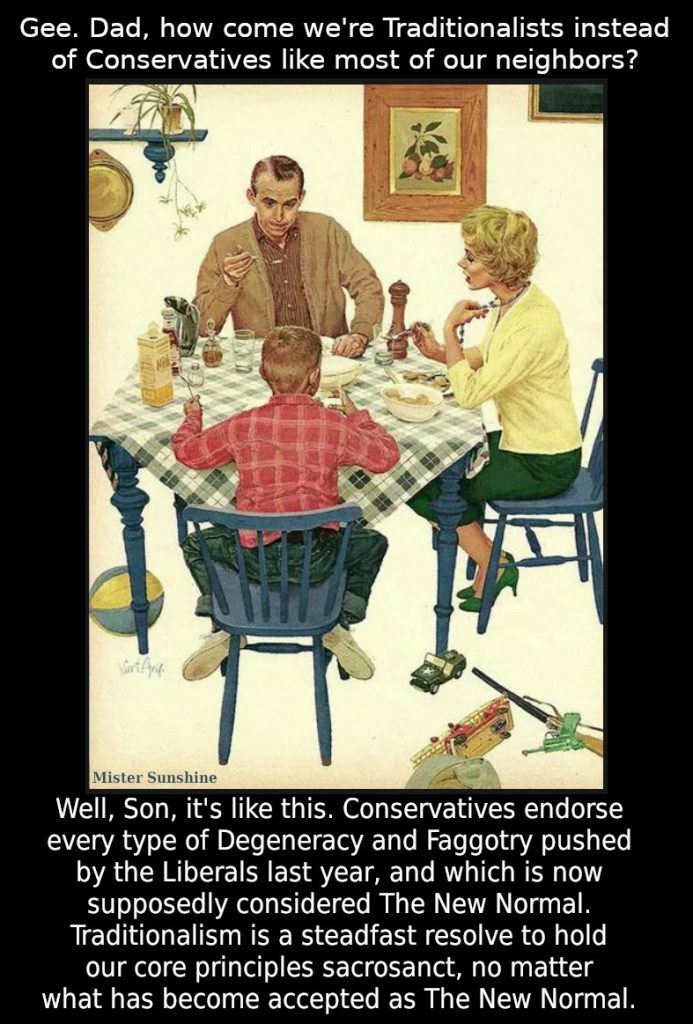 Traditional vs. Conservative Meme