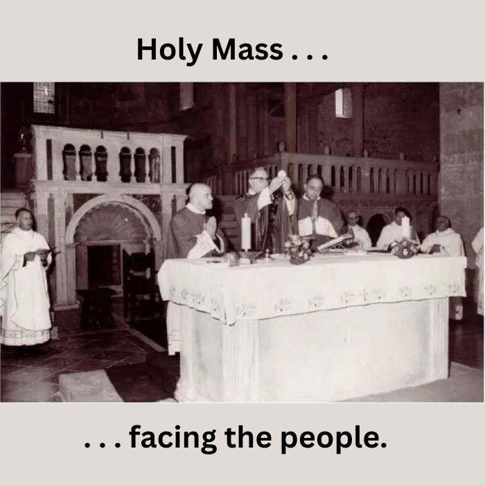 Cardinal Siri: Mass Versus Populum.