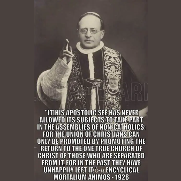 His Holiness, Pope Pius XI.